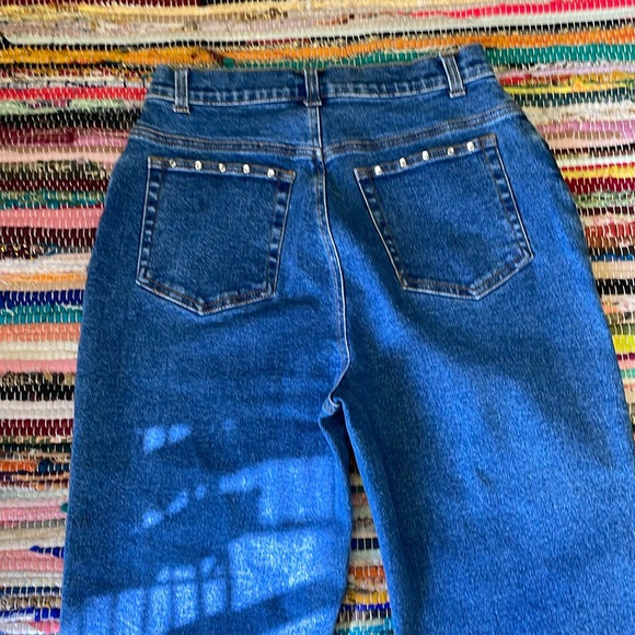 VTG- Denim & Co Bling Capri Jeans- #1901 - Picture 13 of 15